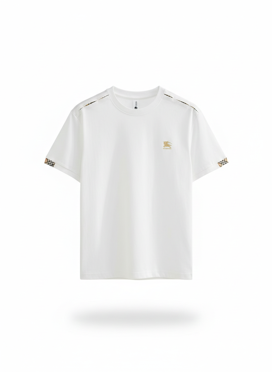 Burberry Gold Knight White Tee