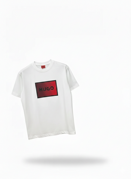 "Diragolino" Red Box Logo T-Shirt
