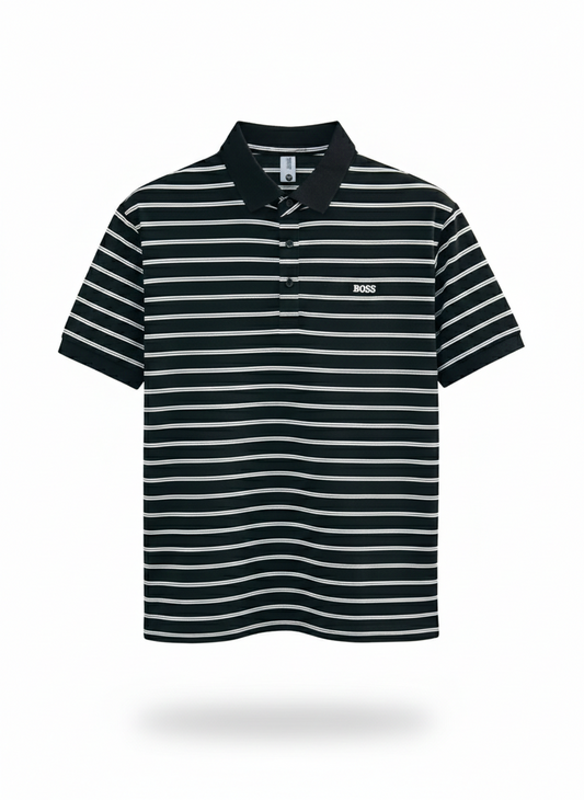 BOSS Striped Slim-Fit Polo