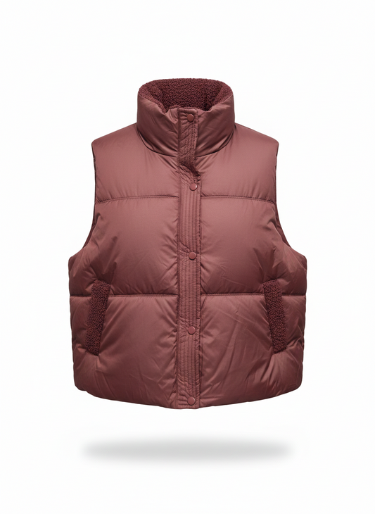 Fleece-Lined Puffer Vest