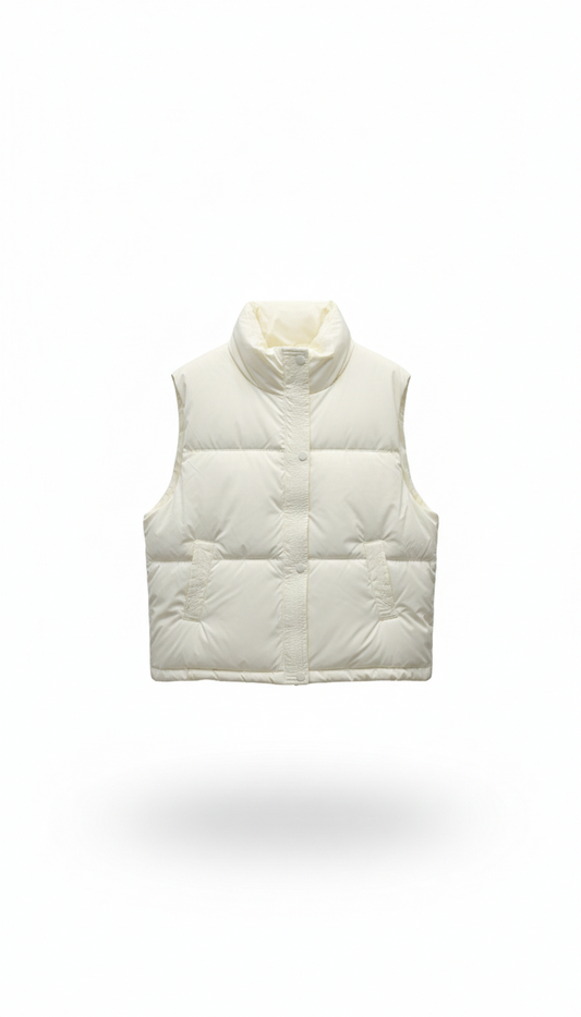 White Sleeveless Coat