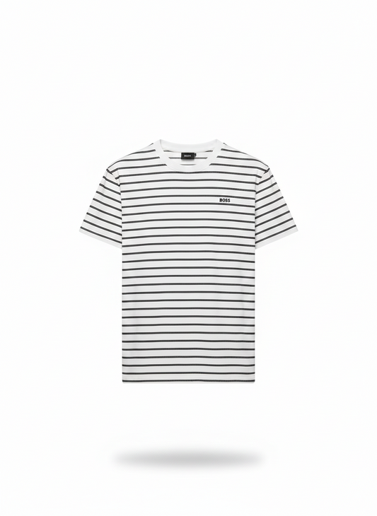BOSS Horizontal Stripe Crewneck Tee
