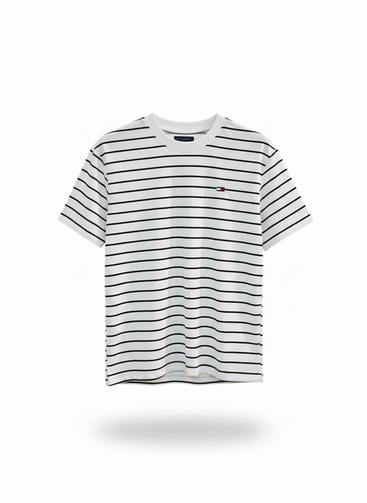 Striped White T-Shirt